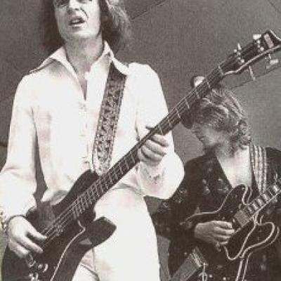 With Mick Taylor, 1975
