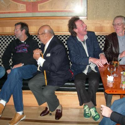 Eric, Jack, Ginger and Ahmet Ertegun. Photo by Margrit Seyffer